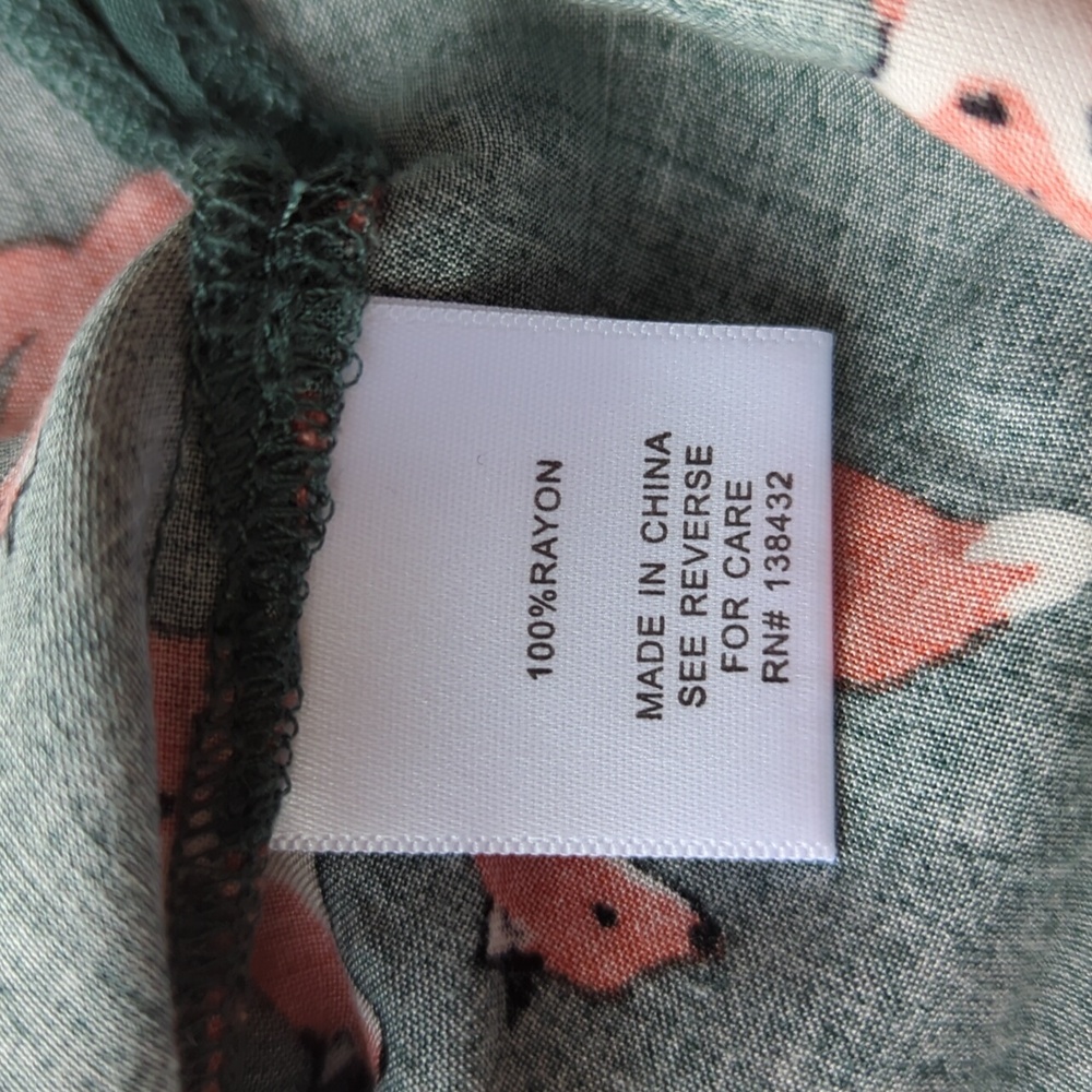 ModCloth Green Fox Sleeveless Top Size S - Picture 7 of 7